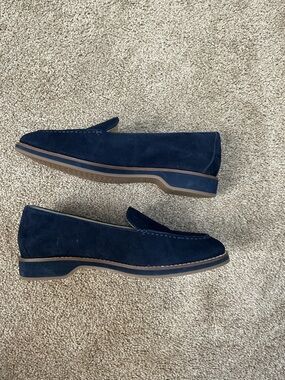 Cole Haan Navy Suede Women's Slip-On Loafers